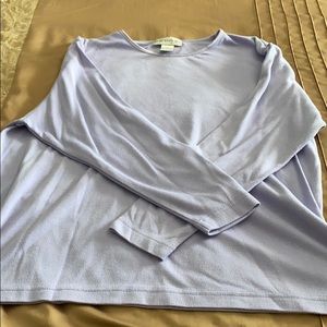 Long sleeve purple tee